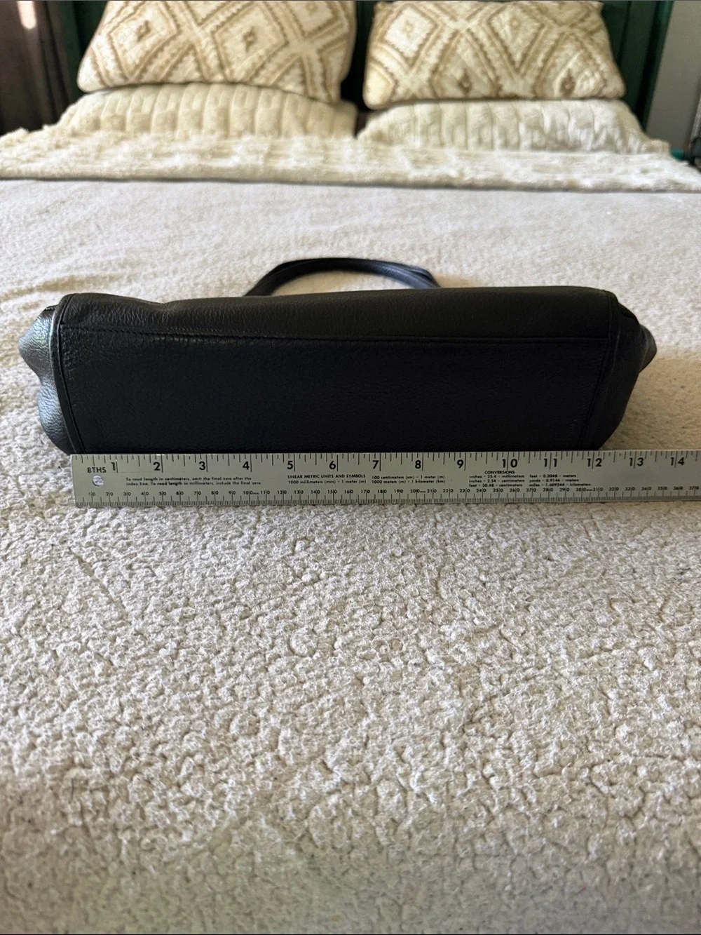 Coach Black Pebbled Leather Shoulder Tote